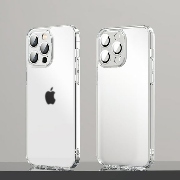 Allytech for iPhone 12 Pro Max 6.7 inch Clear Back Case,Stylish Camera Lens Protector Flexible Soft TPU and Frosted PC Anti-Yellowing Shockproof Slim Fit Phone Cover.For iPhone 12 Pro Max,Clear