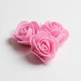 thumbnail image 3 of 100 cabezas de rosa de espuma PE, flores de rosa artificiales para decoración de bodas DIY Rosa profundo, 3 of 9