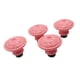 thumbnail image 3 of Conjunto de 8 perillas de cerámica Armario de gabinete de cocina Color rosa Puertas Puertas Distribuidor Armario y cajón Pull 40x40mm, 3 of 6