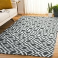 thumbnail image 2 of SAFAVIEH Rainbow Taegan Geometric Shag Area Rug, Charcoal/White, 8' x 10', 2 of 7