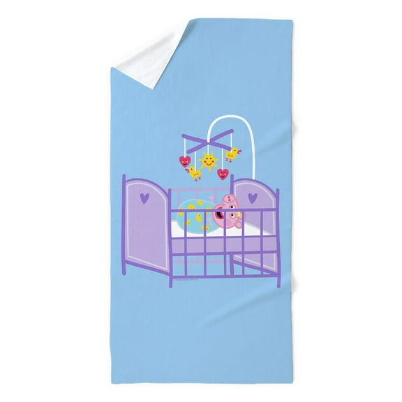 CafePress - Peppa Pig: Crib Giggles - 35"x70", Extra Large, Oversized, Jumbo Beach Towel