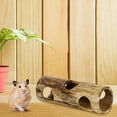 thumbnail image 1 of Juguete de tubo de Hámster para mascotas con tÚnel de Bambú, Juguete de TÚnel para Hámster Con Molienda de Dientes, No Tóxico para Hámsteres y Jerbos, 1 of 7