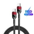 thumbnail image 2 of USB-C to USB-C Cable 60W [3-Pack 3ft], USBC Type C Charging Charger Cord Compatible with Samsung Galaxy S22/S21/S20 Ultra, Note 20/10, MacBook Air, iPad Pro, iPad Air 4, iPad Mini 6, Red, 2 of 5