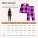 thumbnail image 4 of Balery Purple Black Buffalo Plaid Conjunto de Pijama con Estampado para Mujer, Conjunto de Dos Piezas con Manga Larga, Ropa de Dormir Suave con Bolsillos, Pijamas Cómodos-Large, 4 of 7