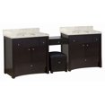 thumbnail image 1 of Imaginations Américaines 93,25 pouces W Vanity Set Noyer, 1 of 1