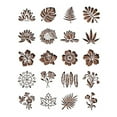 thumbnail image 2 of TFYZYY Reusable Floral Stencils for DIY Garden Fence Decoration - 20 Pcs Large Flower Painting Templates for Wooden Wall Hedge Art Projects, 2 of 6