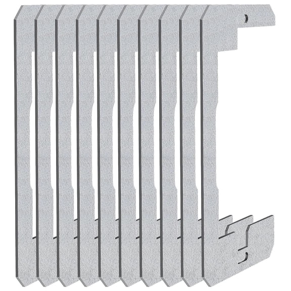 Adpan 10 Pcs Wall Plate Spacer, Spacers for Electrical Outlets, Metal Flush Fit Device Leveling Plates for Electrical Outlet Repair, Fix Loose Outlets And Electrical Boxes, Light Grey