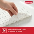 thumbnail image 3 of Rubbermaid INSTAMAT Tub Mat, Non-Slip Bath Mat Hangs on Showerhead for Fast Drying, BPA-Free TPE, 27.2" x 15.2", White, 3 of 9