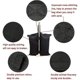thumbnail image 4 of 26-27 4pcs Black Fixed Sandbag with Two Fastening Tapes Waterproof Durable Weather Resistant Convenient for Tent, 4 of 5