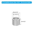 thumbnail image 2 of M4 Aluminum Spacers, 5 Pcs Metal Spacer Aluminum 4.1mm ID x 6mm OD x 5mm L Aluminum Spacer Screw Standoff Round, 2 of 5