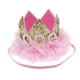 thumbnail image 3 of Diadema con gorro de primer cumpleaños para bebé, tiara de flores, corona de fiesta, diadema, gorro de fiesta (estampado de flores de gasa), 3 of 7