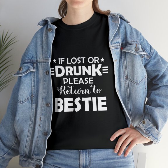 If Lost Or Drunk Please Return To Bestie Racerback T-Shirt