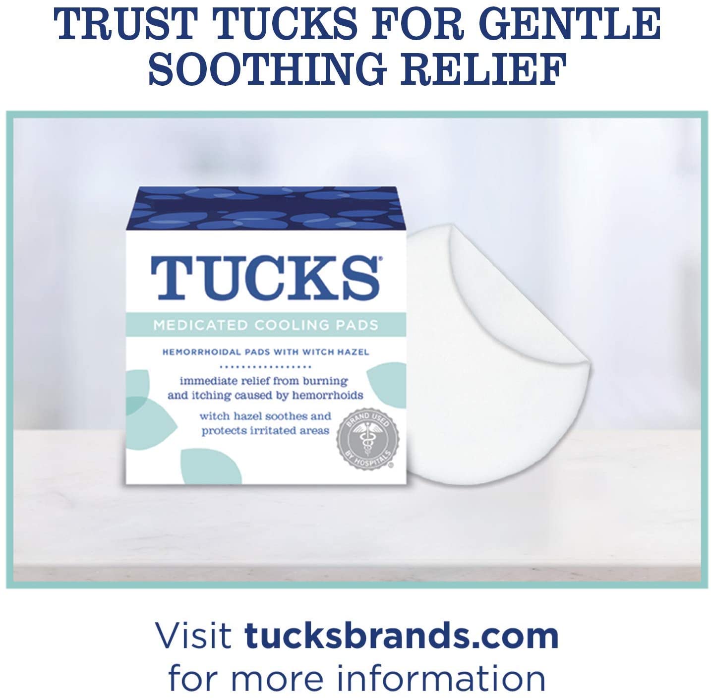 TUCKS Medicated Cooling Pads 100 Each (Pack of 2)
