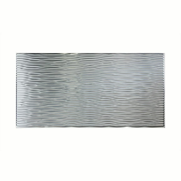 Fasade - Panneau Mural Décoratif en Aluminium Brossé Horizontal des Dunes - Installation Rapide et Facile (Panneaux 4' X 8')