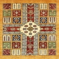thumbnail image 1 of Ahgly Company Indoor Square Abstract Fire Brick Red Abstract Area Rugs, 7' Square, 1 of 6