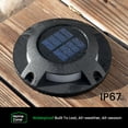 thumbnail image 6 of Home Zone 12 Packs Outdoor Solar Deck Light, Black, 20 Lumens, Waterproof, Dusk to Dawn, 6 of 7