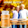 thumbnail image 3 of Berberine HCL Supplement Complex 1200mg Formula for Gastrointestinal Function, Glucose Support, Blood Sugar Support, Insulin Level Support, Cardiovascular Support & Immune Aid - 180 Capsules - 3 Pack, 3 of 8