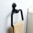 thumbnail image 3 of Suction Cup Hooks for Showers 1Set Towel Hook Round Black PVC ABS Reusable, 3 of 9