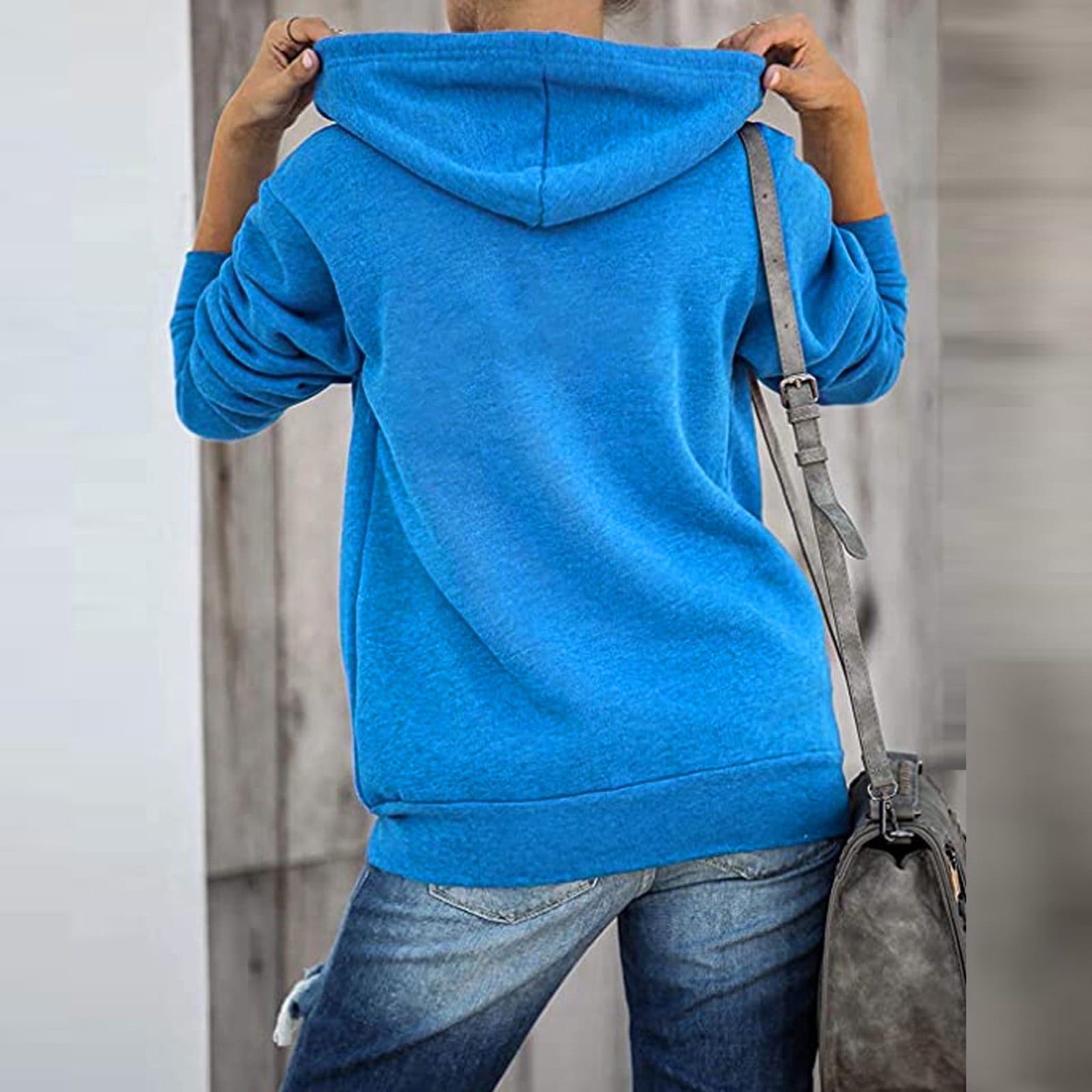 Womens Plus Size Clearance 5 Womens Hoodie Full Zip Long Sleeve