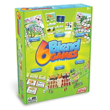 6 Blend Games Junior Learning Board Game for Ages 5  Kindergarten Learning, Language Arts Learn Phonics, Perfect for Home School, Educational Resources