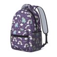 thumbnail image 2 of Unicorn and Rainbow Purple Pattern Backpack for School, Cute School Bag with Adjustable Shoulder Straps and Padded Back, 15.3"x11"x6.7", 2 of 5
