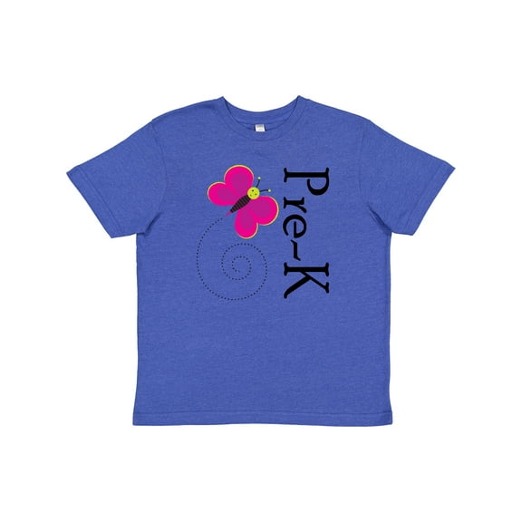 Inktastic Cute Pre-K Preschool Butterfly Youth T-Shirt