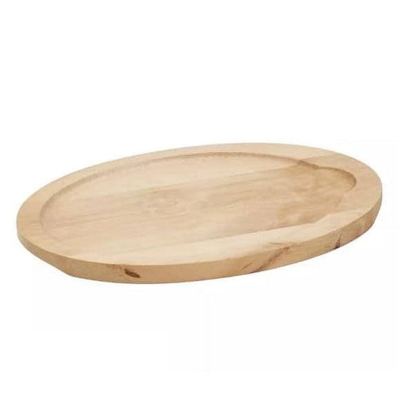 Soro Essentials- Oval Shape Wooden Fajita Underliner- Fajita Sizzle Griddle Wooden Base Fits 7" x 9.25" Fajita Pan Grill Fajita Food Server Barbeque Party Restaurant Catering Service Home Restaurant