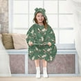 thumbnail image 7 of joogoo Wearable Blanket Hoodie for Frog on Skateboard Flannel Sherpa Pocket 3-14 YR S, 7 of 7