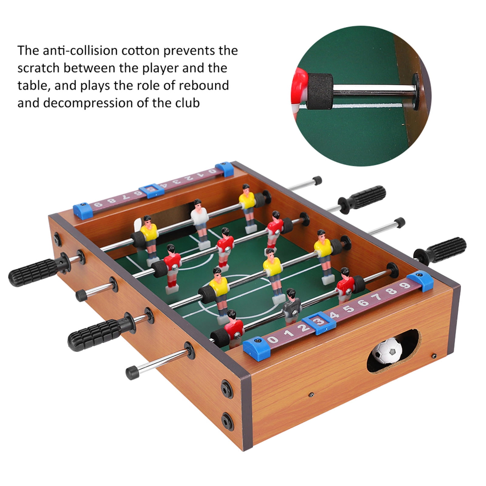 Suodoka Durable Foosball Table – Thick‑Wall, Anti‑Collision Cotton, Slider Scoreboard, Lock‑Nut Stability – Ideal Indoor Game for Kids & Parties