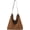 Brown, variant on Vintage Suede Finish Tote Bag for Women Fall Winter Fashion Shoulder Bag with PU Straps Magnetic Closure