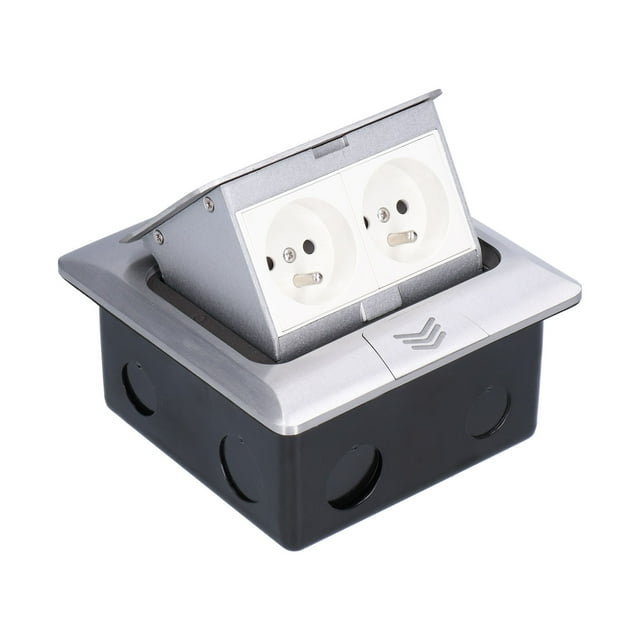 Pop Up Connection Box,Up Floor Box Aluminum Up Floor Box Square Floor Outlet Sleek Aesthetic