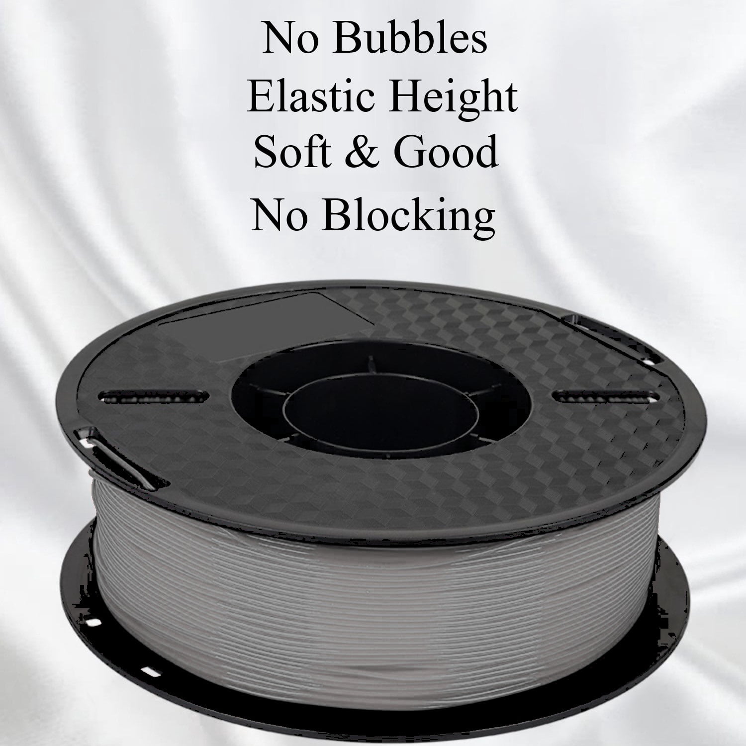 Transparent 1KG/roll 3D Printer Filaments, 1.75mm Flexible TPU, 3D Pen Materials, Solid Colorful Filament, Easy-to-Print Accessories