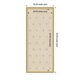 thumbnail image 5 of Kate and Laurel Framed Fabric Pinboard 18 x 42, Beige Botanical Block Print Printed Linen Classic Bulletin Board for Use as a Vision Board or Wall Organization, Florence Gold Frame, 5 of 8