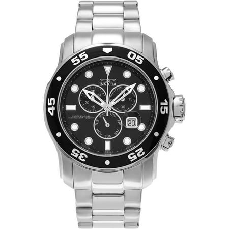 Invicta Men's Stainless Steel 15081 Pro Diver Chronograph Dial Dress Watch, Link Bracelet