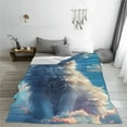 thumbnail image 5 of Sikiie Clear Sky Blue Cat Ultra-Soft Micro flannel Blanket Luxury All Seasons Warm Blanket for Bedding Sofa and Travel (4 sizes)-60"x50", 5 of 7