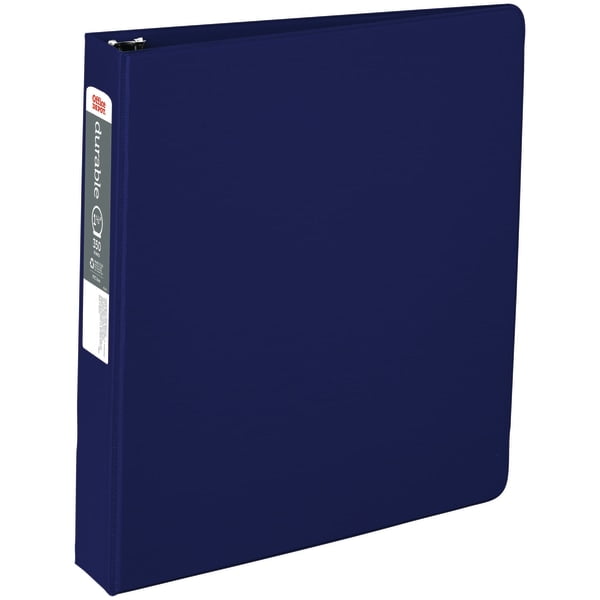 OfficeMax Durable Reference Binders with Round Ring 1-1/2', Blue