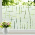 thumbnail image 1 of Window Film Privacy, Frosted Window film Cross Pattern Static Cling (45 x 200 cm), 1 of 4