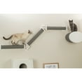 thumbnail image 3 of TRIXIE Wall Set 2 Multi-Level Wall Mounted Cat Perch System with 3 Scratching Posts, Gray, 3 of 3