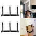 thumbnail image 4 of Hzsb 1 Pair Shirt Retainers Easy to Use Hidden Shirt Garters Retainer Adjustable Elastic Band Skin-Friendly Shirt Wrinkle Prevention Holders for Men Women, 4 of 7