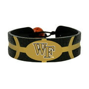 NCAA Wake Forest Demon Deacons Team Color Gamewear Leather Basketball Bracelet