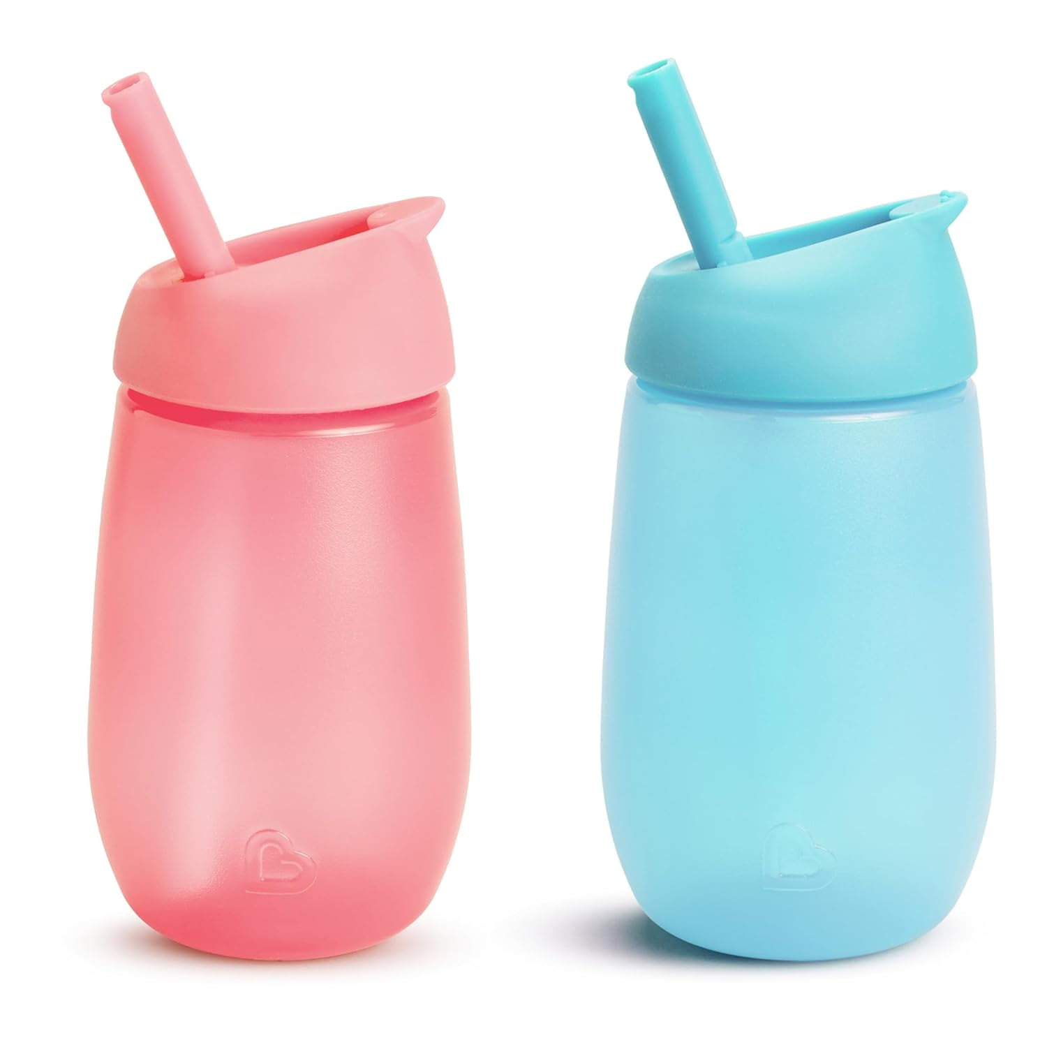 (2 pack) Munchkin® Simple Clean™ Toddler Sippy Cup, 10 oz, Pink/Blue, Unisex, 2 Pack