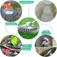 thumbnail image 4 of 10 Inch Unbreakable Steel Wire Brush Cutter Trimmer Head Heavy Duty Weed Eater Wheel for Driveway Cracks Sidewalks Pavement & Large Areas Universal Rotary Brush Wacker Fits Most 1inch Shaft Trimmers, 4 of 9