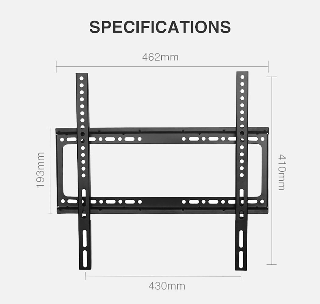 TV Wall Mount with Low Profile for Most 26-55 Inch LED, LCD and Flat Screen TVs, TV Mount Bracket with VESA Up to 400x400mm and Weight Capacity 110lbs,and Space Saving TV Bracket