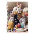 thumbnail image 2 of Wirebound Notebook Hardcover Spiral Notebooks Different Colors and Patterns Cat, 60 Pages, 80 GSM, 5.7 x 8.3in, 2 of 7