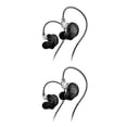 thumbnail image 2 of Sidaley Auriculares con cable Auriculares intrauditivos con control de volumen Auriculares de alta para correr de 3,5 mm Tabletas Accesorios Negro 2piezas, 2 of 6