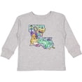 thumbnail image 3 of Inktastic Mardi Gras Louisiana Map Celebration Boys or Girls Long Sleeve Toddler T-Shirt, 3 of 5