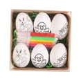 thumbnail image 3 of GUOOL Easter Eggs Easter Basket Fillers Cartoon Fillable Paintable Easter Party Favors for Family Reunions Festivals Weddings Shops white rabbit, 3 of 9