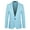 Blue, variant on Formal Blazer for Boys, One Button Suit Jacket, Gentleman Blazer Jacket Casual Outerwear, Blazer Suits Jackets for Kids Boy, White, 11-12 Years