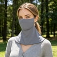 thumbnail image 3 of Sun Protection Guard Quick-Drying Fabric Ice Silk Face Guard with Breathable Mesh Cooling Fabric Full Coverage Extended Neck Gaiter Face Guard, 3 of 8
