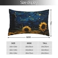 thumbnail image 2 of Sikiie Oil Starry Sky Sunflower Pillow Covers, Throw Pillow Case Cushion Covers,Cushion for Bedroom,Couch,Home-20"x30", 2 of 6